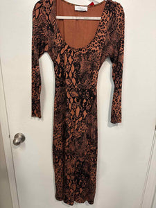 L'Academie terracotta/black Size S? dress – Share the Love Consignment