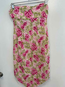 Anthropologie pink/green Size M dress