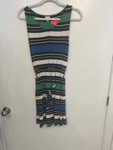 Merona black/white/blue/green Size S dress