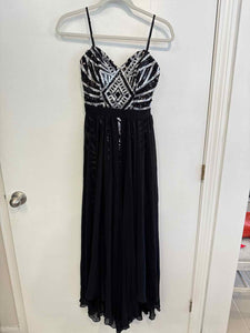 blue dress for baby girl City Studio black/silver Size 1 gown