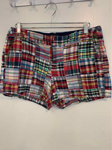 British Khaki red/navy Size 12 shorts