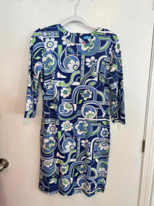 J McLaughlin blue/white/green Size S dress
