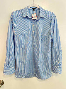 Ann Taylor blue/white Size S tunic – Share the Love Consignment