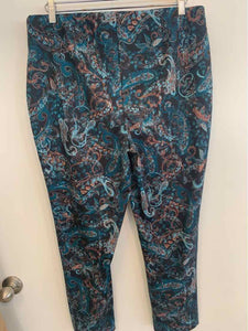 Chicos black/teal/brown Size 2.5 pants