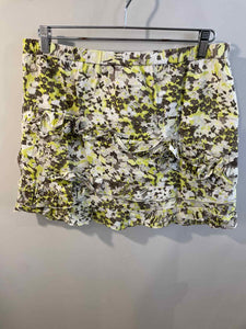 Banana Republic white/taupe/chartreuse Size 12 skirt