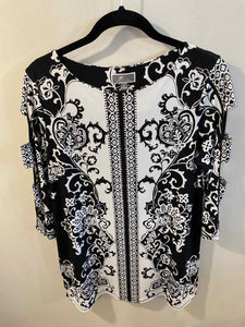 JM Collection black/white Size S tunic