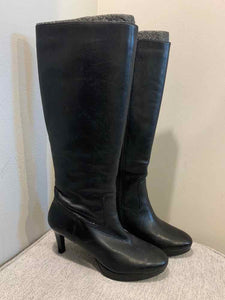 Rockport Black Shoe Size 8 tall boot