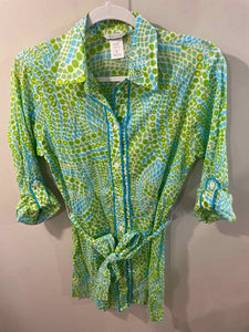 Trina turk green/blue/white Size S resortwear