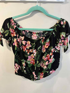 Ambiance black/pink/green Size L top