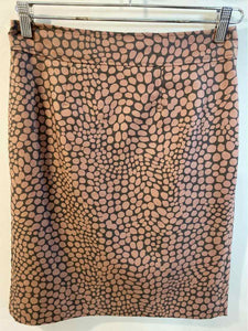 Loft rose/charcoal Size 4 skirt