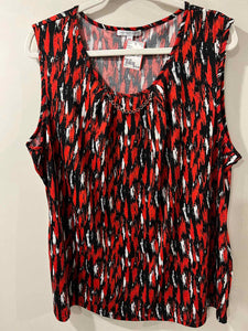 Notations red/black/white Size 3X tank