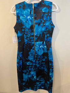 Calvin Klein black/blue Size 8 dress