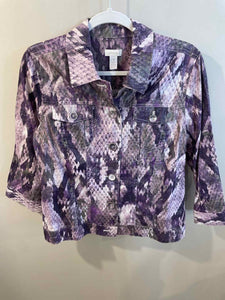 Chicos purple/white Size 1 jacket
