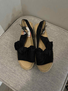 Franco Sarto Black Shoe Size 8 sandals