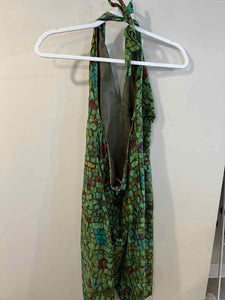 Denise Hajjar green multi Size 14 dress
