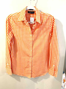 Jones New York orange/white Size S blouse