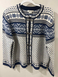 Carroll Reed white/blue Size XL sweater