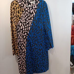 Diane Von Furstenberg black/pink/blue Size 6 dress