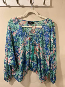 Lulus blue/green/pink Size S top