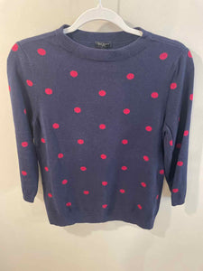 Talbots navy/raspberry Size MP sweater