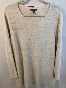 Eileen Fisher creme/black Size L sweater