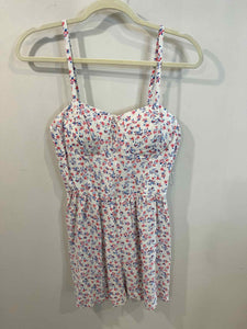 Lily Rose creme/red/blue Size M romper