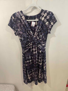 Connected Apparel plum/white/blue Size XS dress