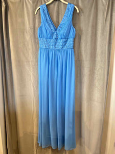 David's Bridal cornflower blue Size 4 gown
