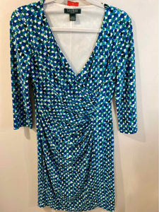 Ralph Lauren blue/green/white Size 6 dress