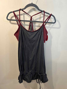 Lucy charcoal/burgundy Size S? tank