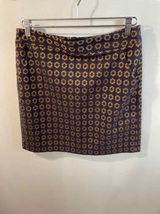Loft burgundy/black/gold Size 8 skirt