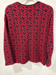 Talbots Red/black Size M sweater